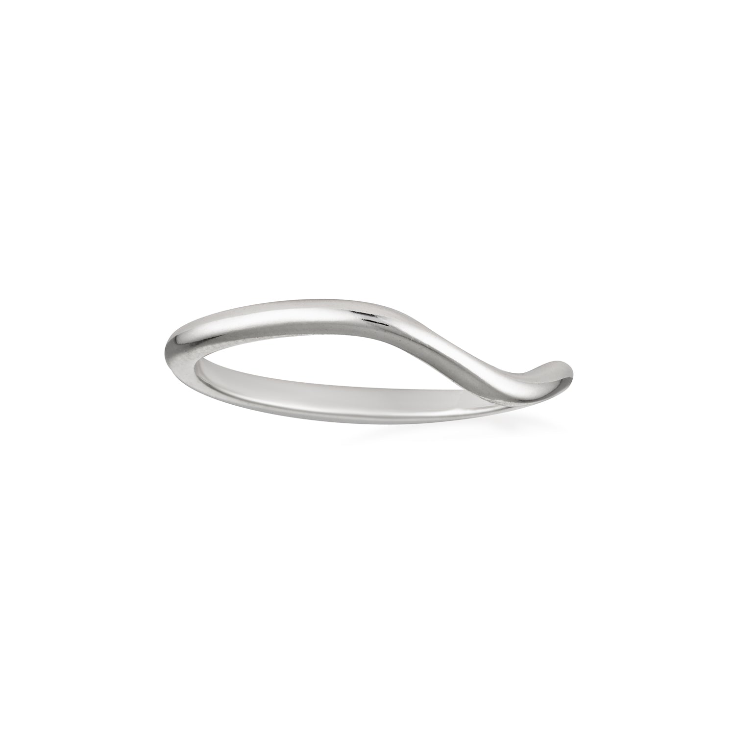 sterling silver dip detailed ring