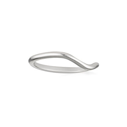 sterling silver dip detailed ring