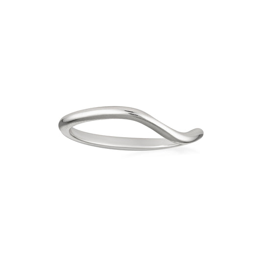 sterling silver dip detailed ring