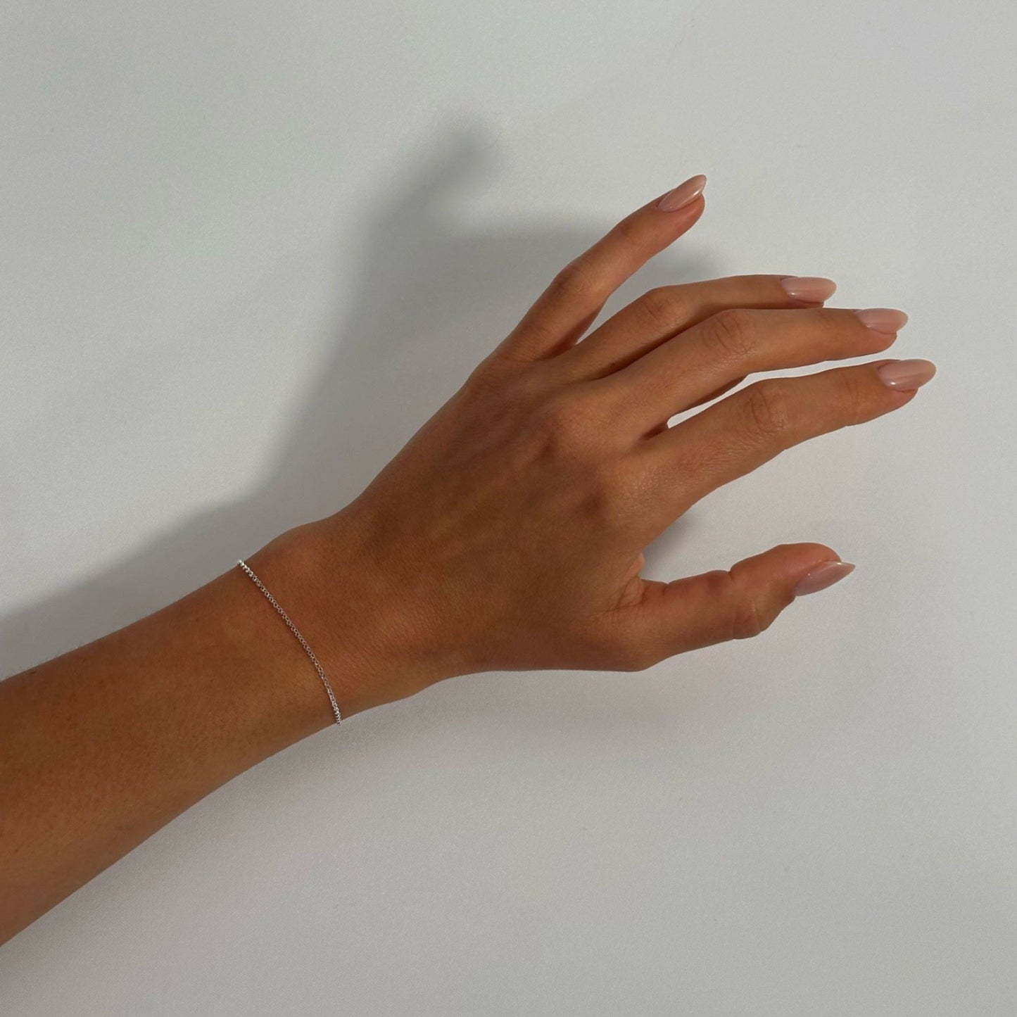 sterling silver fine classic rolo bracelet