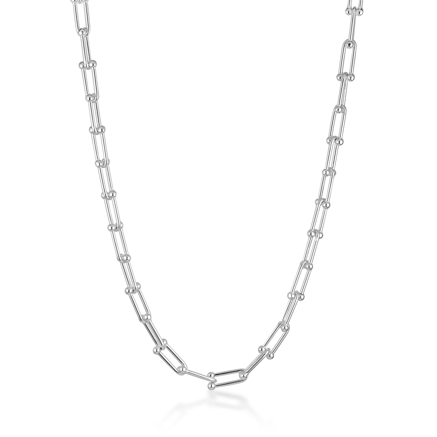 sterling silver statement bold classic jax chain necklace