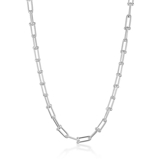 sterling silver statement bold classic jax chain necklace