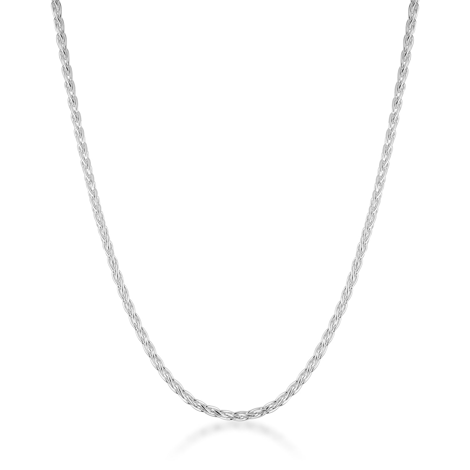 sterling silver statement classic timeless dainty wheat foxtail chain necklace
