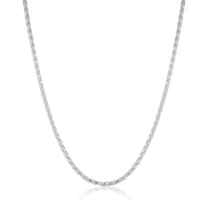 sterling silver statement classic timeless dainty wheat foxtail chain necklace