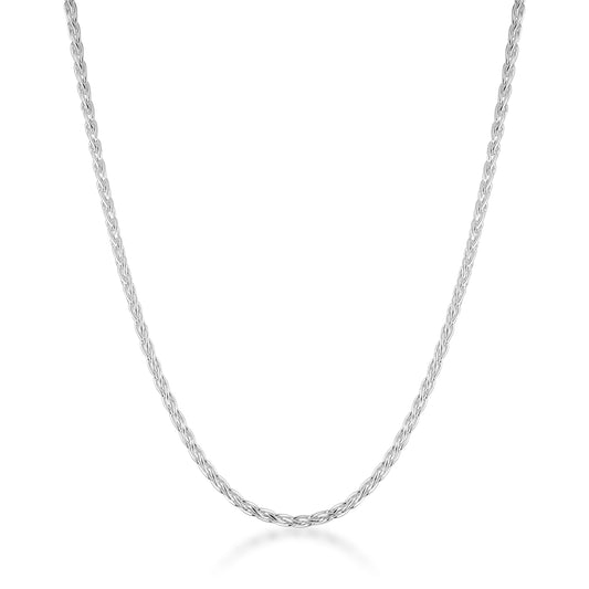 sterling silver statement classic timeless dainty wheat foxtail chain necklace