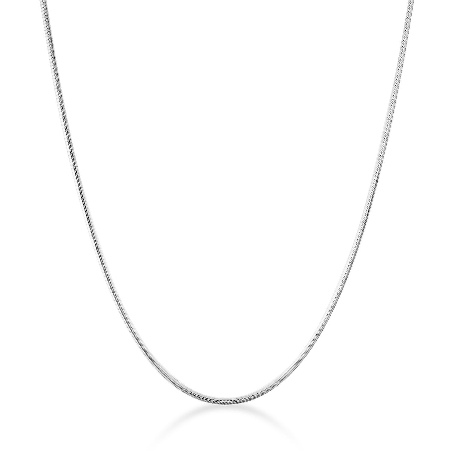 sterling silver timeless classic snake chain necklace