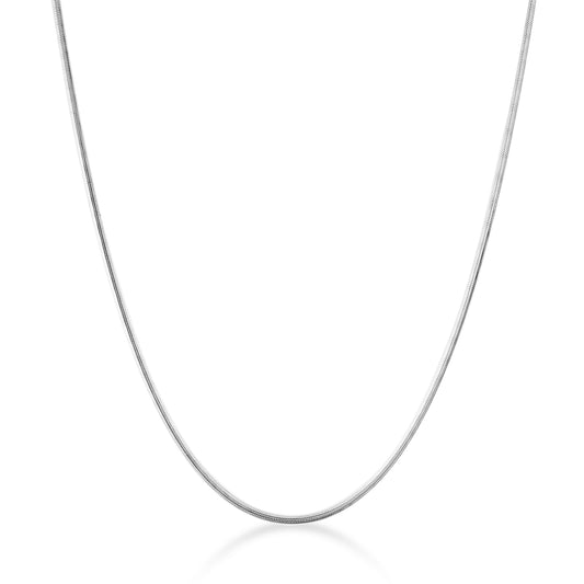 sterling silver timeless classic snake chain necklace