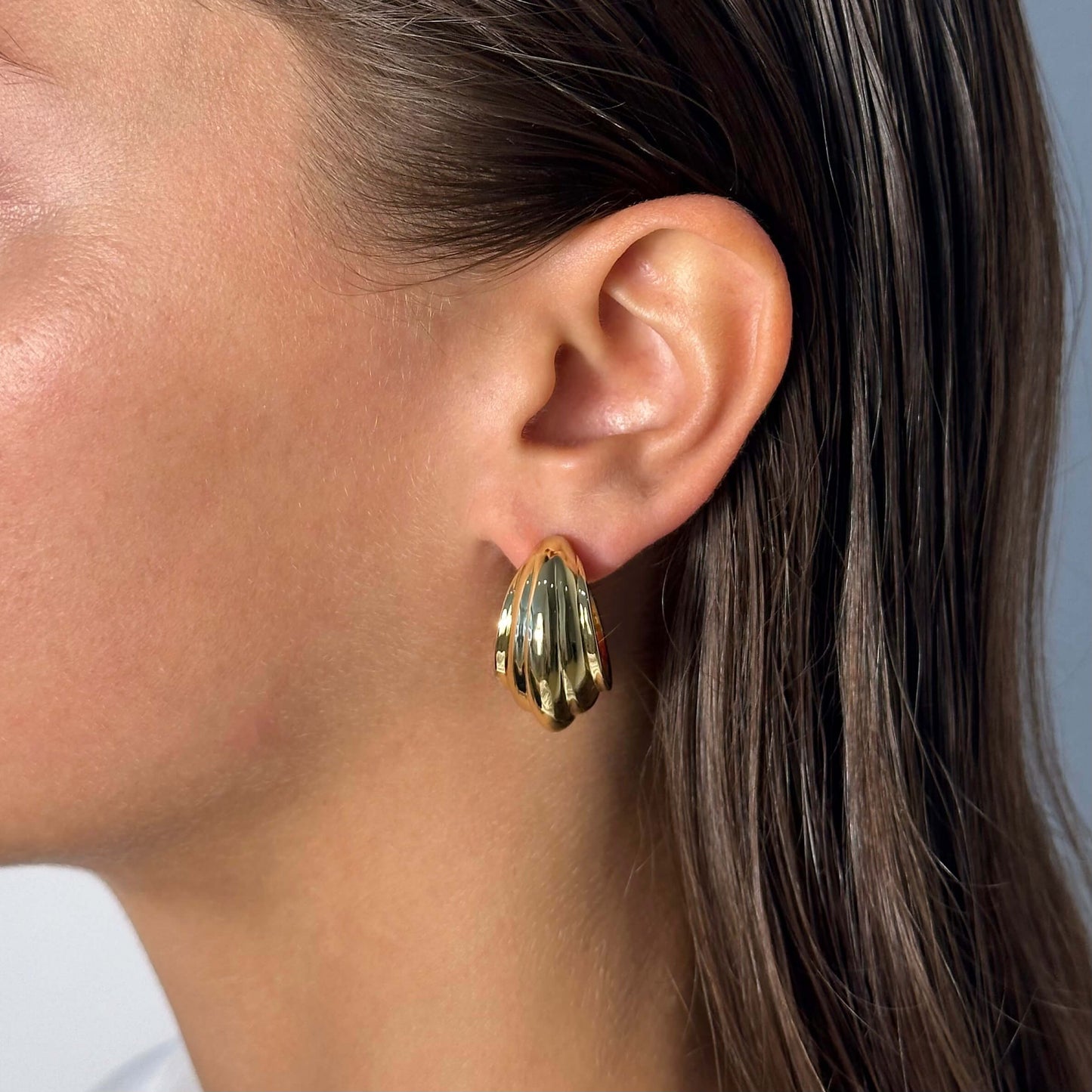 Triple Lined Hoops